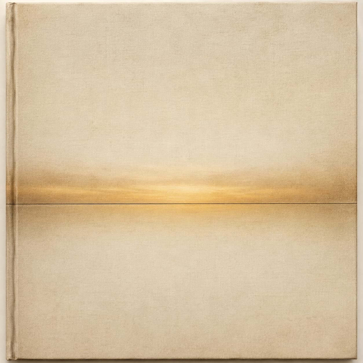 A dark, warm sleeve with a slow band of light and a single rule.