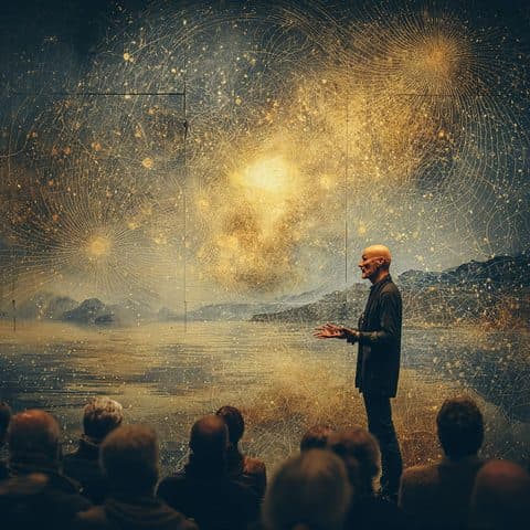 Gary Malkin presenting to an audience